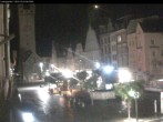 Archiv Foto Webcam Straubing: Blick auf den Stadtturm und Ludwigsplatz 23:00