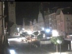 Archiv Foto Webcam Straubing: Blick auf den Stadtturm und Ludwigsplatz 23:00