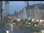 Archiv Foto Webcam Straubing: Blick auf den Stadtturm und Ludwigsplatz 05:00