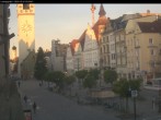Archiv Foto Webcam Straubing: Blick auf den Stadtturm und Ludwigsplatz 06:00