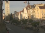 Archiv Foto Webcam Straubing: Blick auf den Stadtturm und Ludwigsplatz 07:00