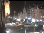 Archiv Foto Webcam Straubing: Blick auf den Stadtturm und Ludwigsplatz 19:00