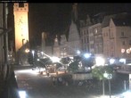 Archiv Foto Webcam Straubing: Blick auf den Stadtturm und Ludwigsplatz 20:00