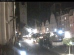 Archiv Foto Webcam Straubing: Blick auf den Stadtturm und Ludwigsplatz 23:00