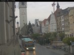 Archiv Foto Webcam Straubing: Blick auf den Stadtturm und Ludwigsplatz 06:00