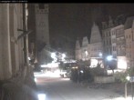 Archiv Foto Webcam Straubing: Blick auf den Stadtturm und Ludwigsplatz 23:00