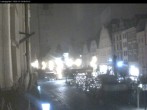 Archiv Foto Webcam Straubing: Blick auf den Stadtturm und Ludwigsplatz 23:00