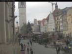 Archiv Foto Webcam Straubing: Blick auf den Stadtturm und Ludwigsplatz 11:00