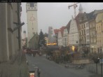 Archiv Foto Webcam Straubing: Blick auf den Stadtturm und Ludwigsplatz 06:00