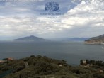 Archiv Foto Webcam Blick von Sorrento auf den Vesuv 13:00
