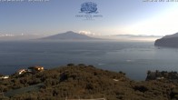 Archiv Foto Webcam Blick von Sorrento auf den Vesuv 07:00