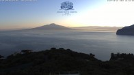 Archiv Foto Webcam Blick von Sorrento auf den Vesuv 05:00