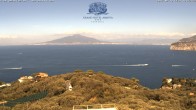 Archiv Foto Webcam Blick von Sorrento auf den Vesuv 12:00