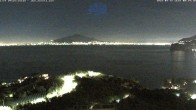 Archiv Foto Webcam Blick von Sorrento auf den Vesuv 23:00