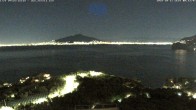 Archiv Foto Webcam Blick von Sorrento auf den Vesuv 23:00