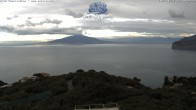 Archiv Foto Webcam Blick von Sorrento auf den Vesuv 13:00