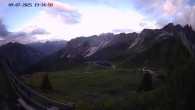 Archiv Foto Webcam Ladurns - Edelweißhütte 19:00