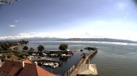 Archiv Foto Webcam Bodensee: Gemeindehafen Langenargen 13:00