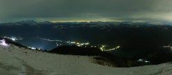 Archived image Webcam Panoramic View, Mount Schafberg 23:00