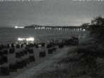Archiv Foto Webcam Usedom: Zinnowitz/Trassenheide Ostseestrand 23:00