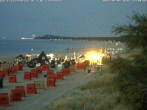 Archiv Foto Webcam Usedom: Zinnowitz/Trassenheide Ostseestrand 23:00