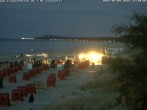 Archiv Foto Webcam Usedom: Zinnowitz/Trassenheide Ostseestrand 23:00