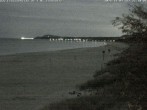 Archived image Webcam Beach of Zinnowitz/Trassenheide at the Baltic Sea 23:00