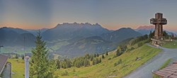 Archiv Foto Webcam Jakobskreuz im Pillerseetal 19:00