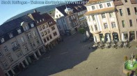 Archiv Foto Webcam Blick auf den Marktplatz Ettlingen 08:00