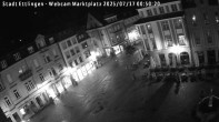 Archiv Foto Webcam Blick auf den Marktplatz Ettlingen 23:00