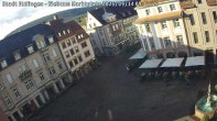 Archiv Foto Webcam Blick auf den Marktplatz Ettlingen 08:00