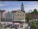 Archiv Foto Webcam Marktplatz Wartenberg im Landkreis Erding mit Blick auf die Kirche Mariä Geburt 13:00