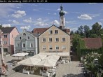 Archiv Foto Webcam Marktplatz Wartenberg im Landkreis Erding mit Blick auf die Kirche Mariä Geburt 15:00