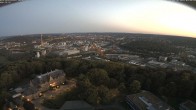 Archiv Foto Webcam Panorama über Saarbrücken und das Schloss Halberg 23:00