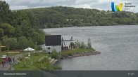 Archived image Webcam Lake Bostalsee - View West Bank 10:00