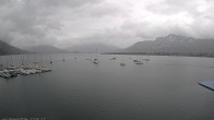 Archived image Webcam Public beach Alpenseebad at the Mondsee 11:00
