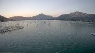 Archiv Foto Webcam Strandbad Alpenseebad am Mondsee 19:00