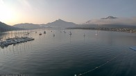 Archiv Foto Webcam Strandbad Alpenseebad am Mondsee 06:00