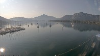 Archiv Foto Webcam Strandbad Alpenseebad am Mondsee 07:00