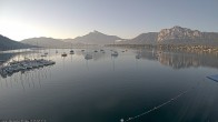 Archiv Foto Webcam Strandbad Alpenseebad am Mondsee 06:00