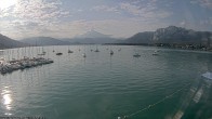 Archiv Foto Webcam Strandbad Alpenseebad am Mondsee 07:00