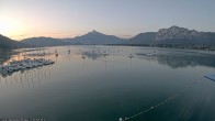 Archiv Foto Webcam Strandbad Alpenseebad am Mondsee 05:00