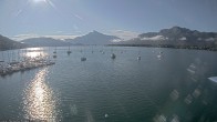 Archived image Webcam Public beach Alpenseebad at the Mondsee 06:00