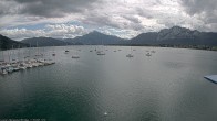 Archived image Webcam Public beach Alpenseebad at the Mondsee 09:00