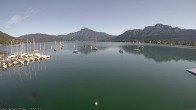 Archived image Webcam Public beach Alpenseebad at the Mondsee 15:00