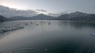 Archived image Webcam Public beach Alpenseebad at the Mondsee 05:00