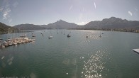 Archived image Webcam Public beach Alpenseebad at the Mondsee 11:00