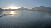 Archiv Foto Webcam Strandbad Alpenseebad am Mondsee 06:00