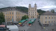 Archived image Webcam View at the market square in Mondsee 11:00