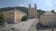 Archived image Webcam View at the market square in Mondsee 09:00